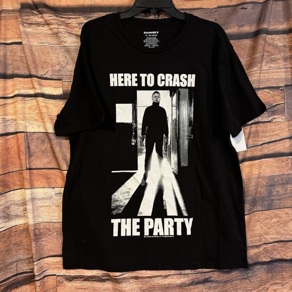 Halloween II XL T-Shirt Michael Myers Crash The Party Horror Movie The Shape